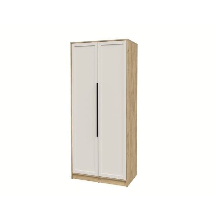 Шкаф распашной Тренд КТ-Ш2 (Дуб золотой ЛДСП/ Кашемир ЛМДФ) Ш918 В2128 Г547 Шкаф распашной Тренд КТ-Ш2 (Дуб золотой ЛДСП/ Кашемир ЛМДФ) Ш918 В2128 Г547